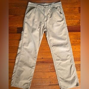 Faded Glory mens 34x34 Khaki Carpenter / Painters Pants, cargo pants style